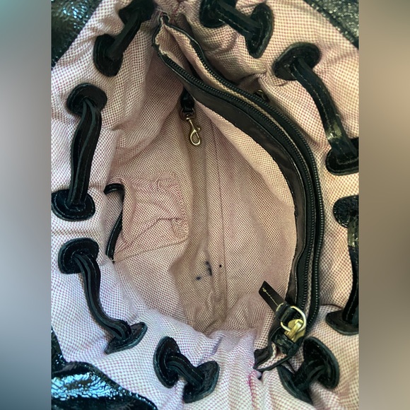 Dooney & Bourke Black Patent Leather Handbag - Picture 8 of 16